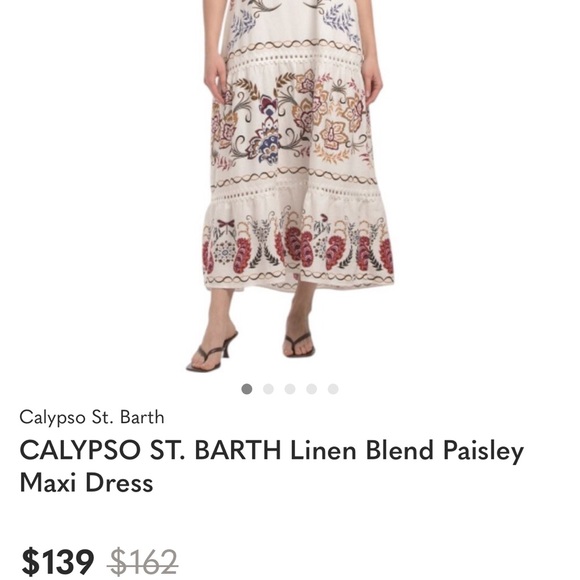 Calypso St. Barth NWT  Large linen wonderful fabric - Picture 5 of 6
